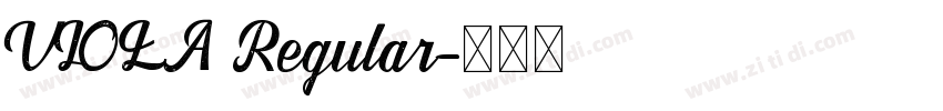 VIOLA Regular字体转换